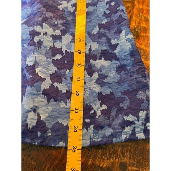 Coldwater Creek royal blue crinkle rayon tunic 1X - Picture 11 of 14